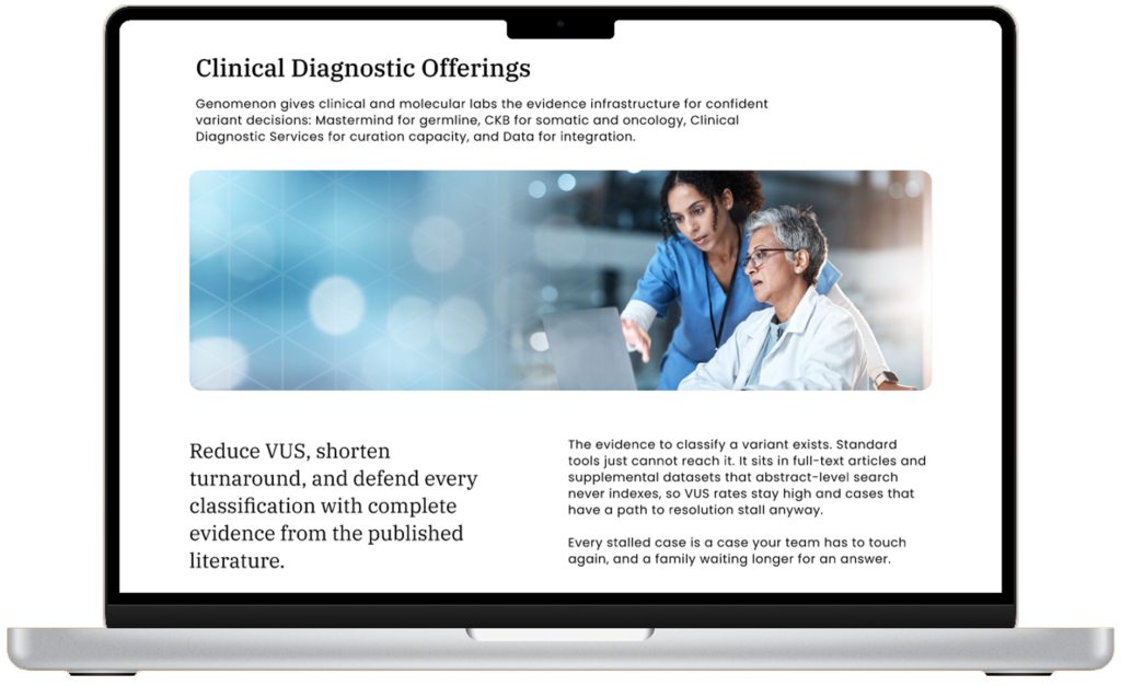 genomics clinical offerings